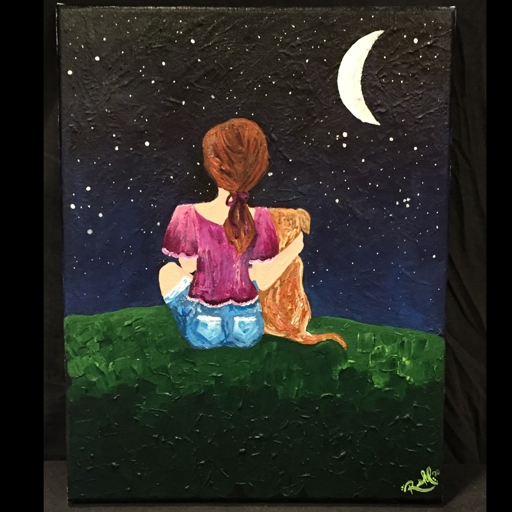 Hndpainted Canvas Decor  - 11x14